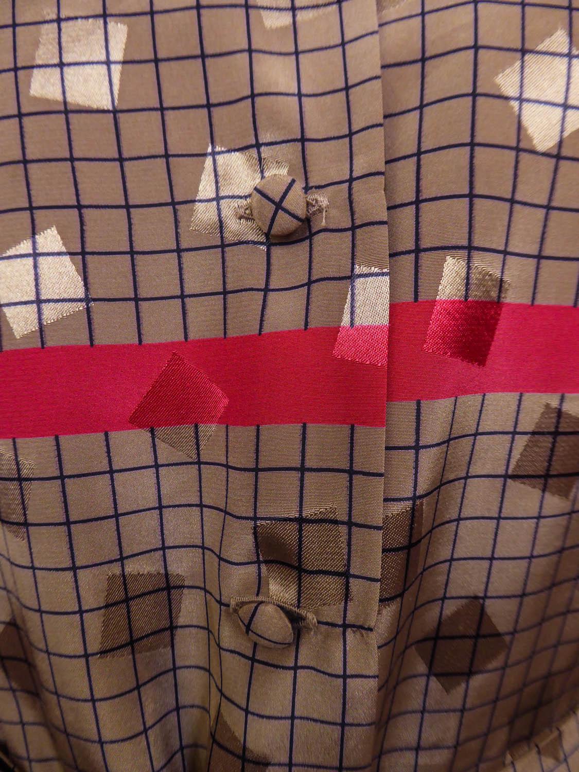 Französische Bluse und plissierter Rock Cacharel (zugeschrieben) um 1980 Damen im Angebot