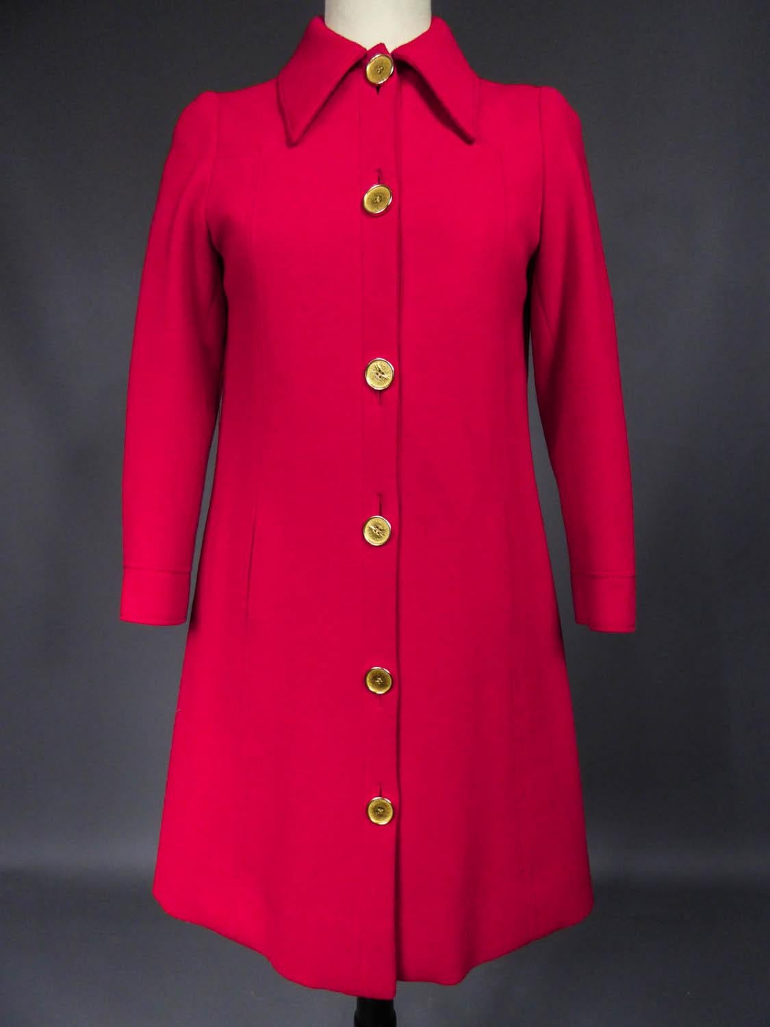  Jean Patou Coat Circa 1970 In Excellent Condition In Toulon, FR