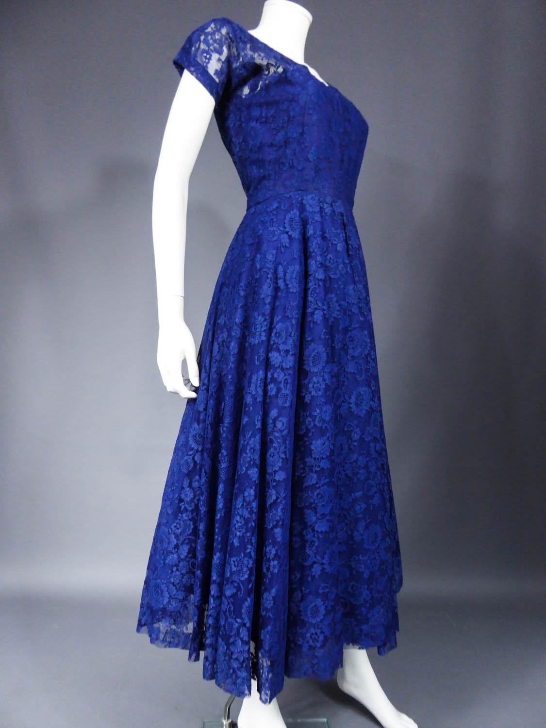 A Louis Féraud Haute Couture  French Lace Ballgown - Circa 1950/1955 2