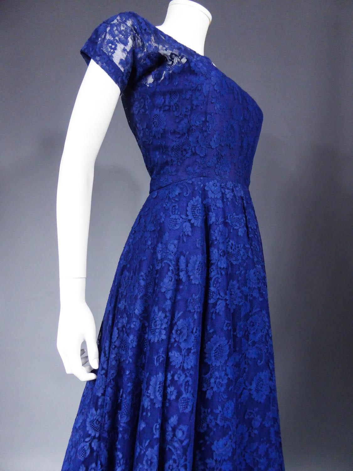 A Louis Féraud Haute Couture  French Lace Ballgown - Circa 1950/1955 3