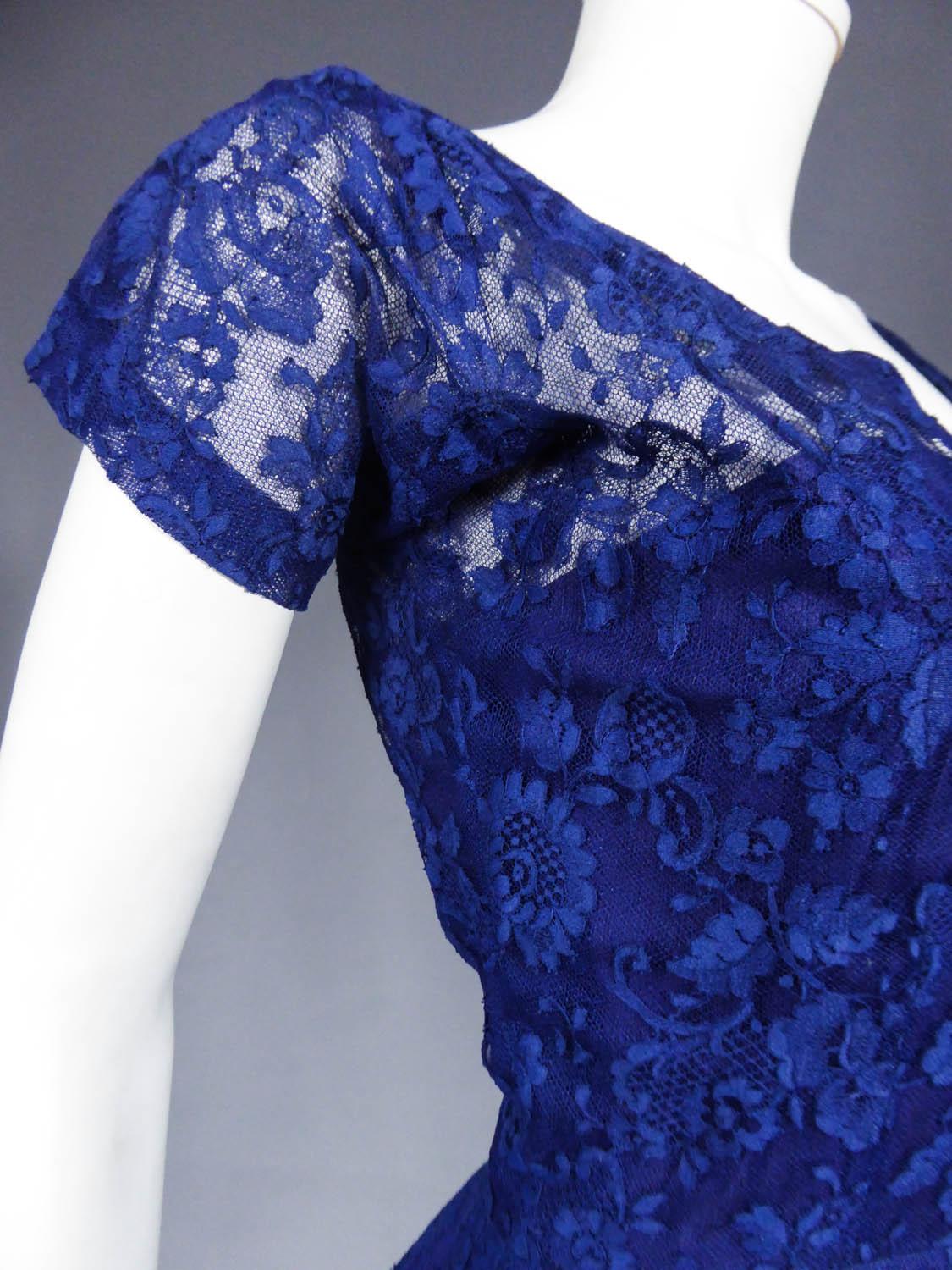 A Louis Féraud Haute Couture  French Lace Ballgown - Circa 1950/1955 4