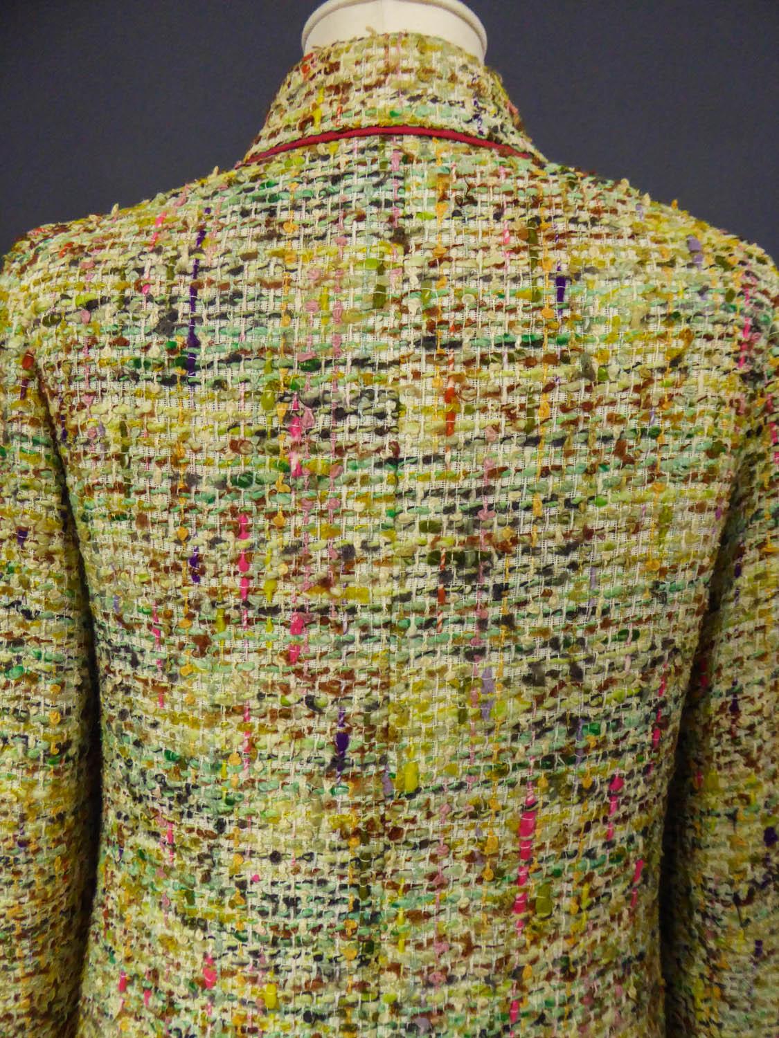A numbered Haute Couture Chanel Skirt and Blouse Suit Circa 1968/1971 4