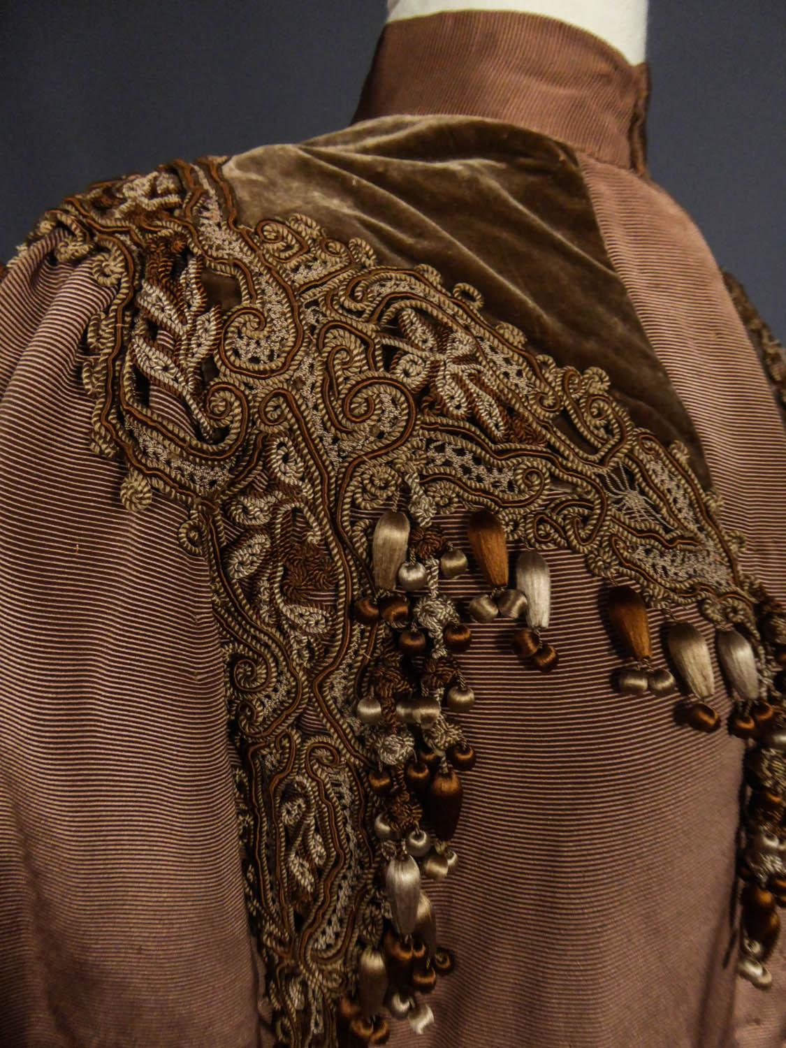 French Evening Cape with Trimmings Emile Pingat style 1890 - 1905 1