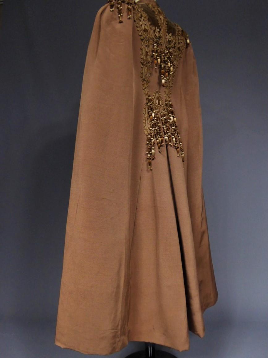 French Evening Cape with Trimmings Emile Pingat style 1890 - 1905 3