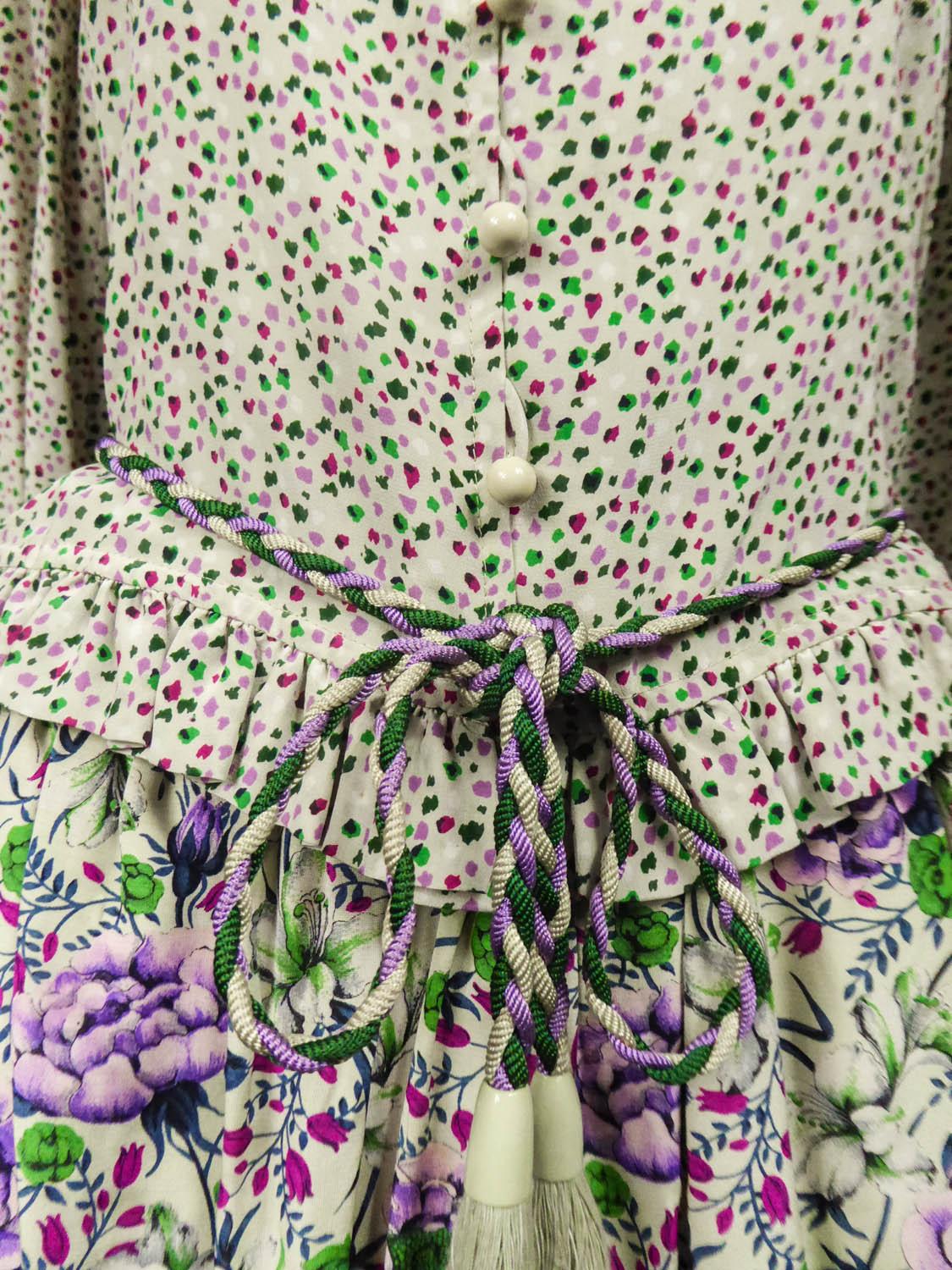 A French Ungaro Parallele Skirt Blouse and Belt Set - Circa 1978 / 1980 For Sale 2