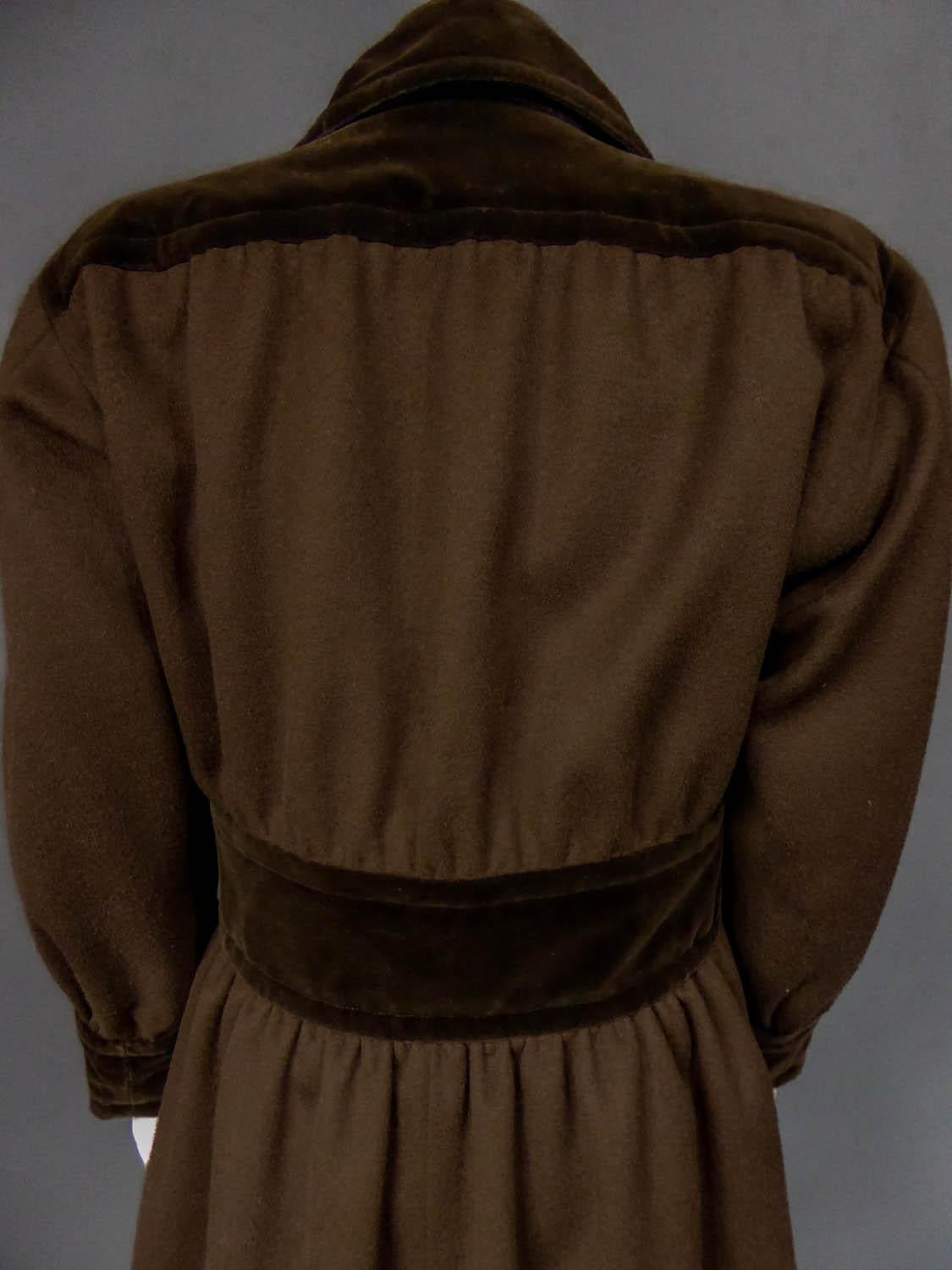 An Saint Laurent Rive Gauche Ballets Russes Collection Coat Circa 1976 - 1978 For Sale 8