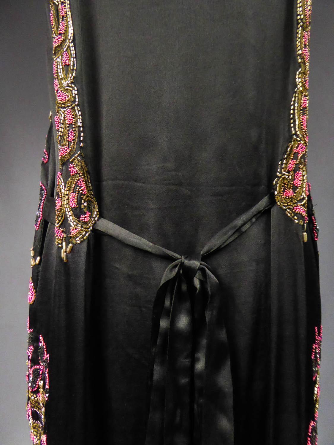  Emilienne Manassé Paris Couture Flapper Beaded Evening Dress Circa 1925 - 1929 4