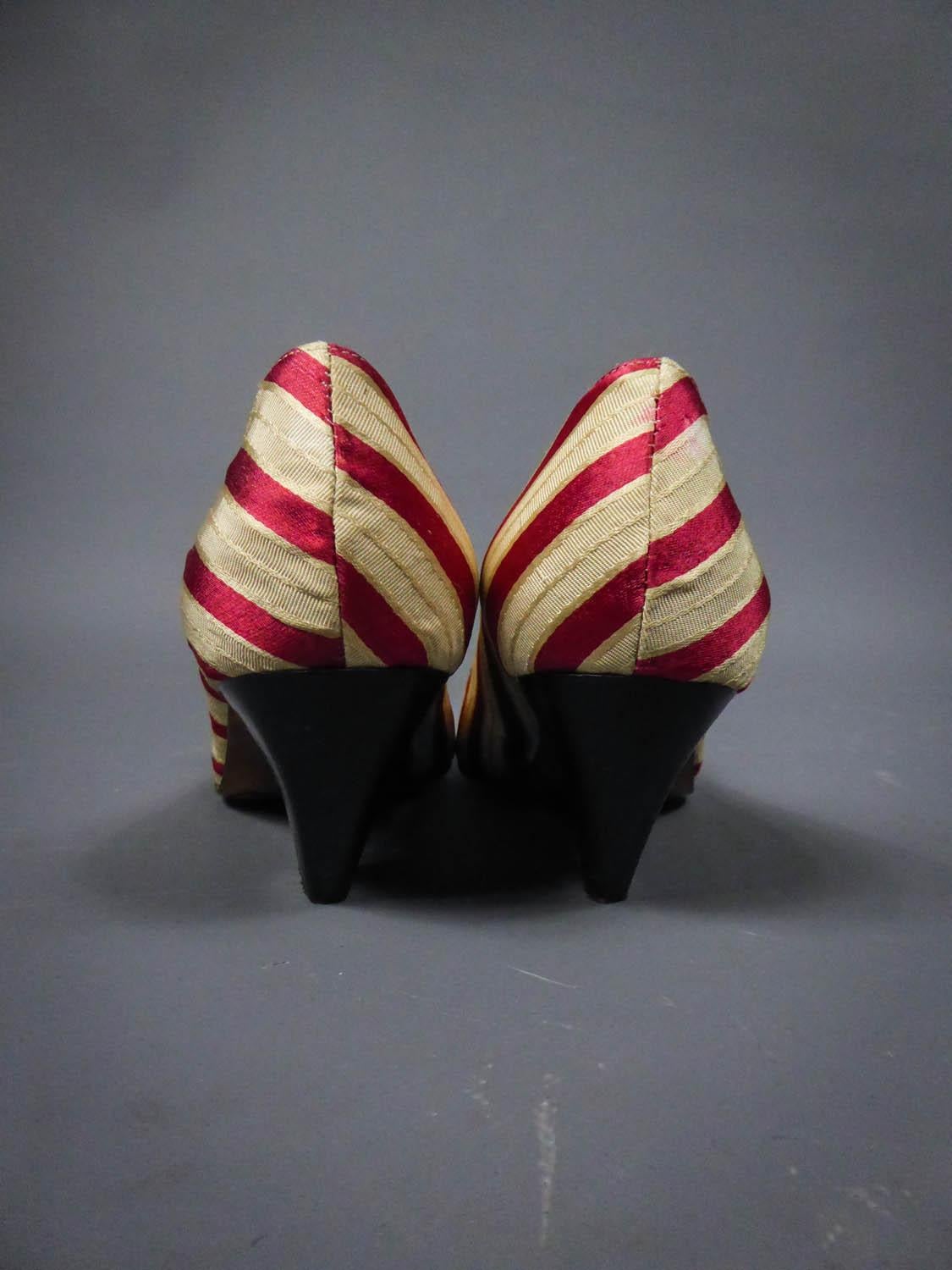 Brown Numbered Fonteneau French Heels Shoes Titled Moi, Mes Souliers Circa 1960