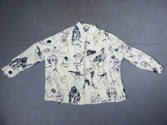 A Rena Rowan Silk Blouse Circa 1980