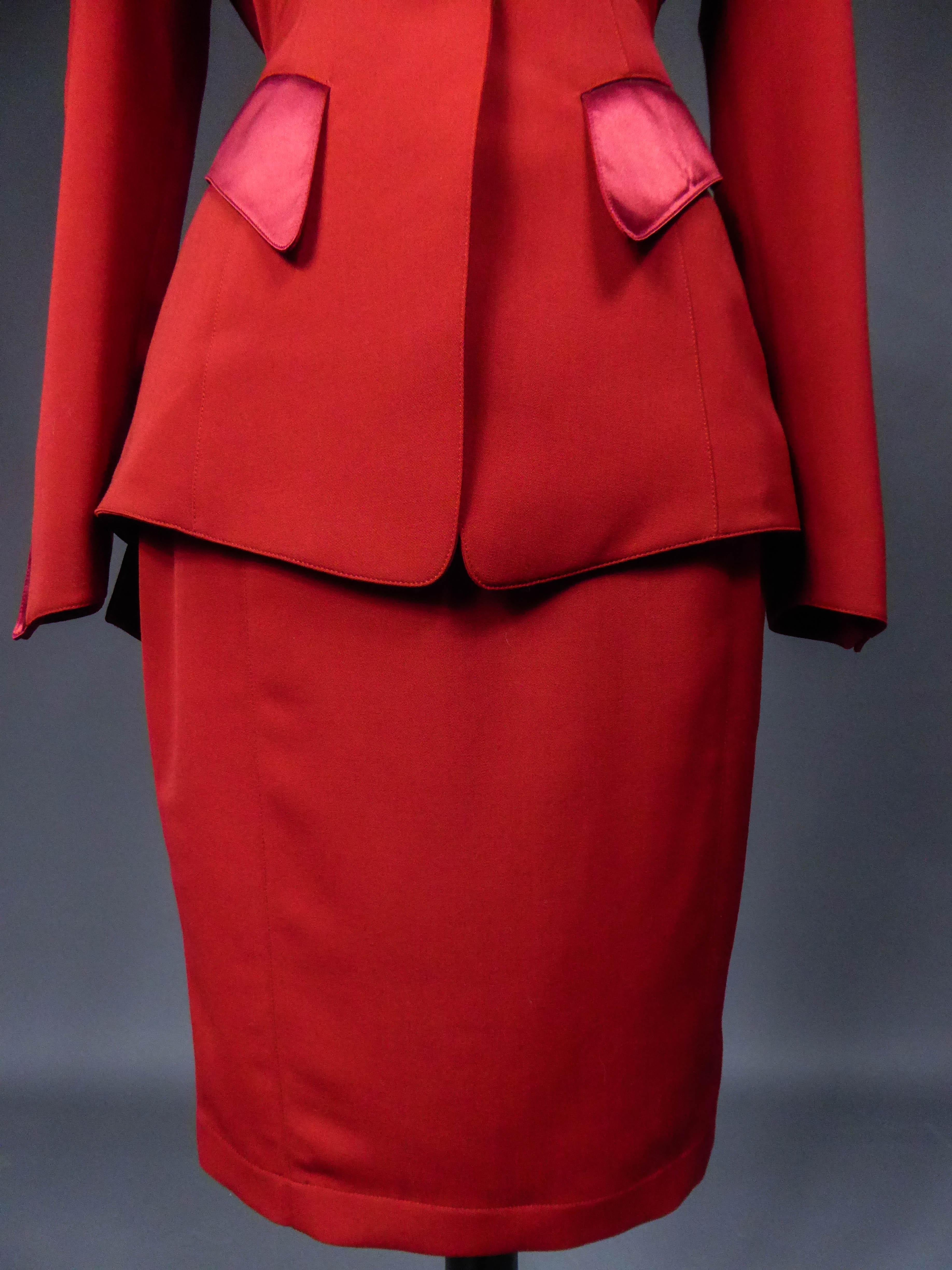 Thierry Mugler Couture Skirt Set Circa 1990 In Excellent Condition In Toulon, FR