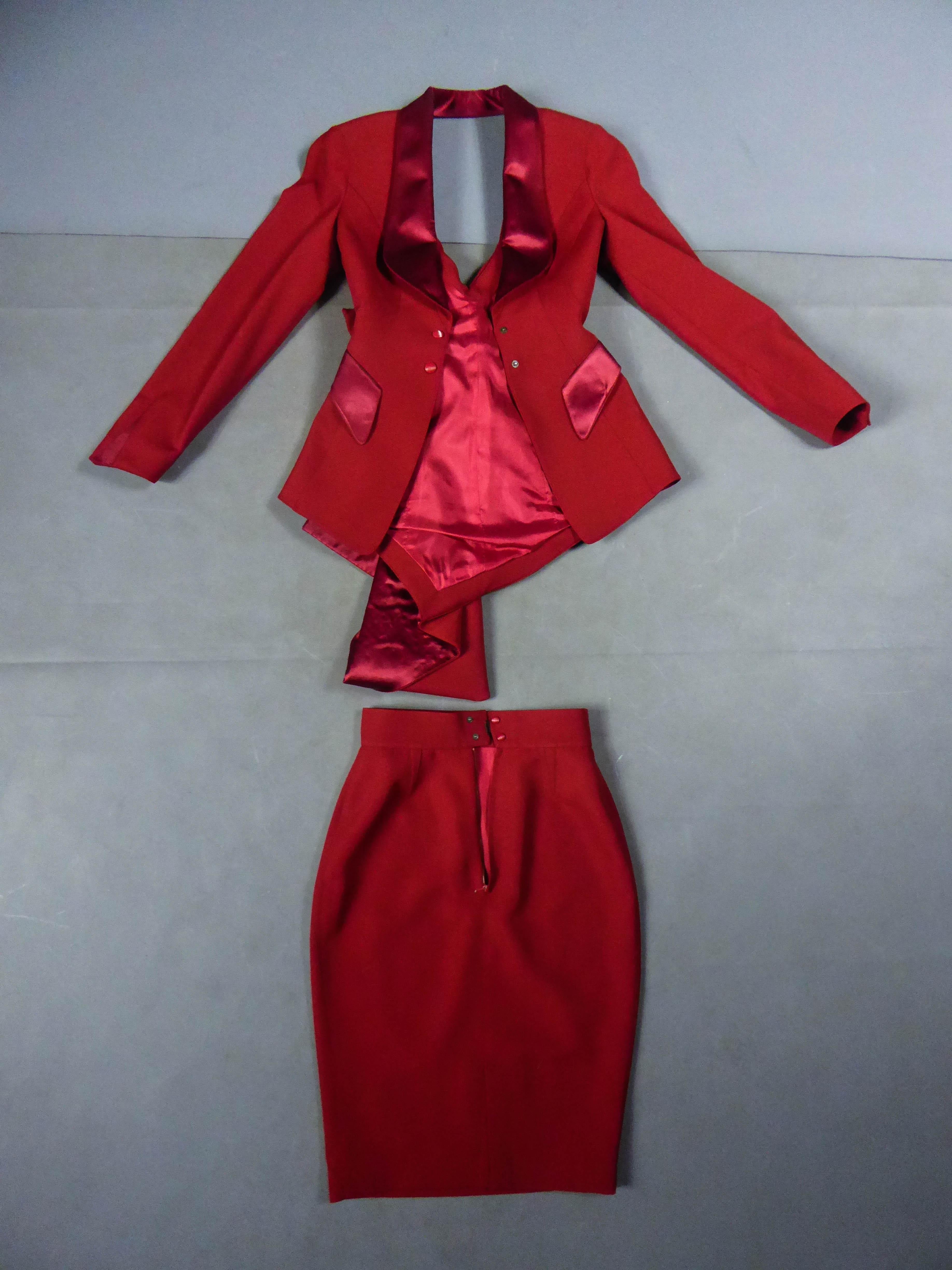 Thierry Mugler Couture Skirt Set Circa 1990 7