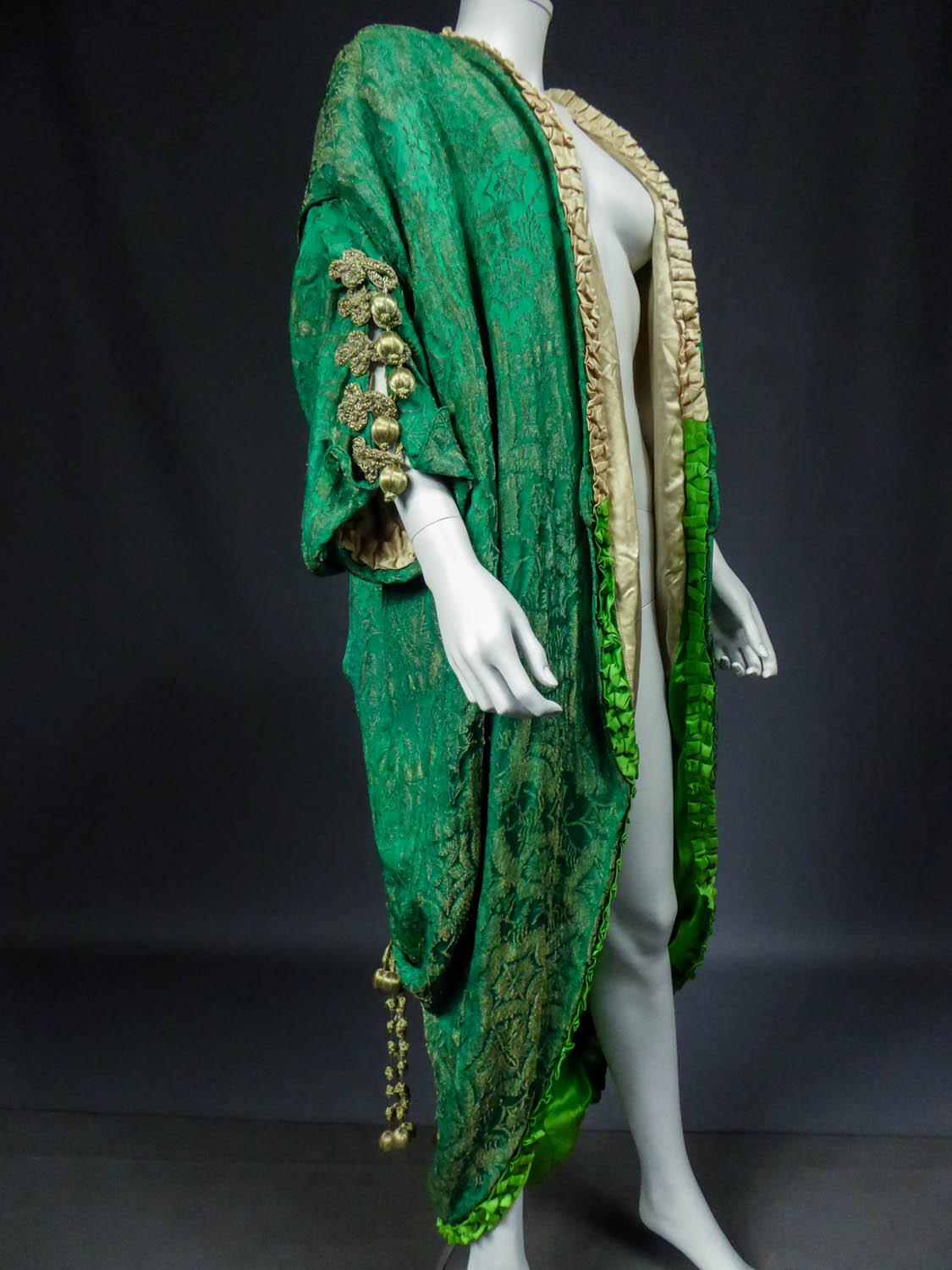 Laborde & Cie Evening Coat in Golden Brocade Circa 1920 3