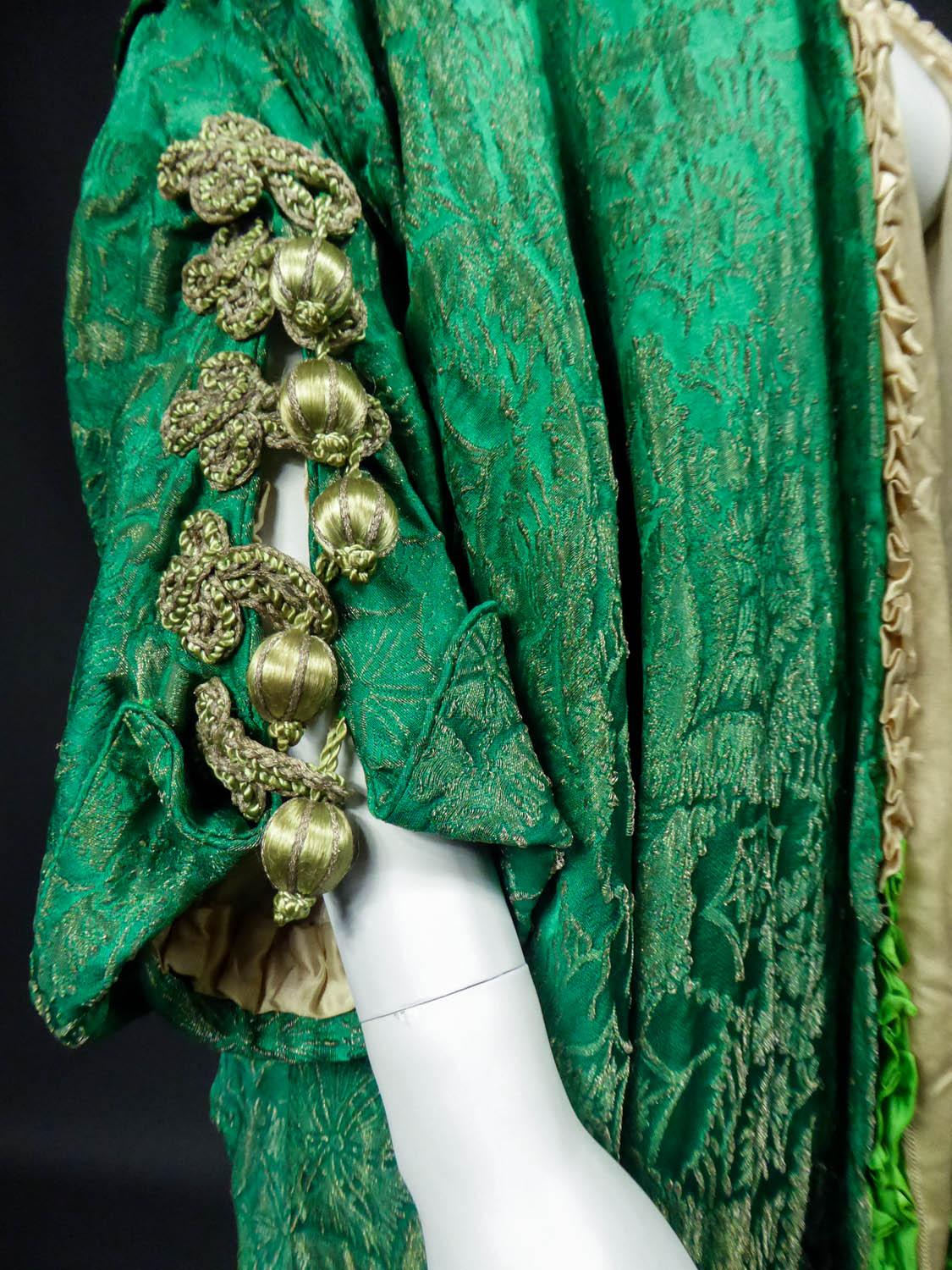 Laborde and Cie Evening Coat in Golden Brocade Circa 1920 at 1stDibs