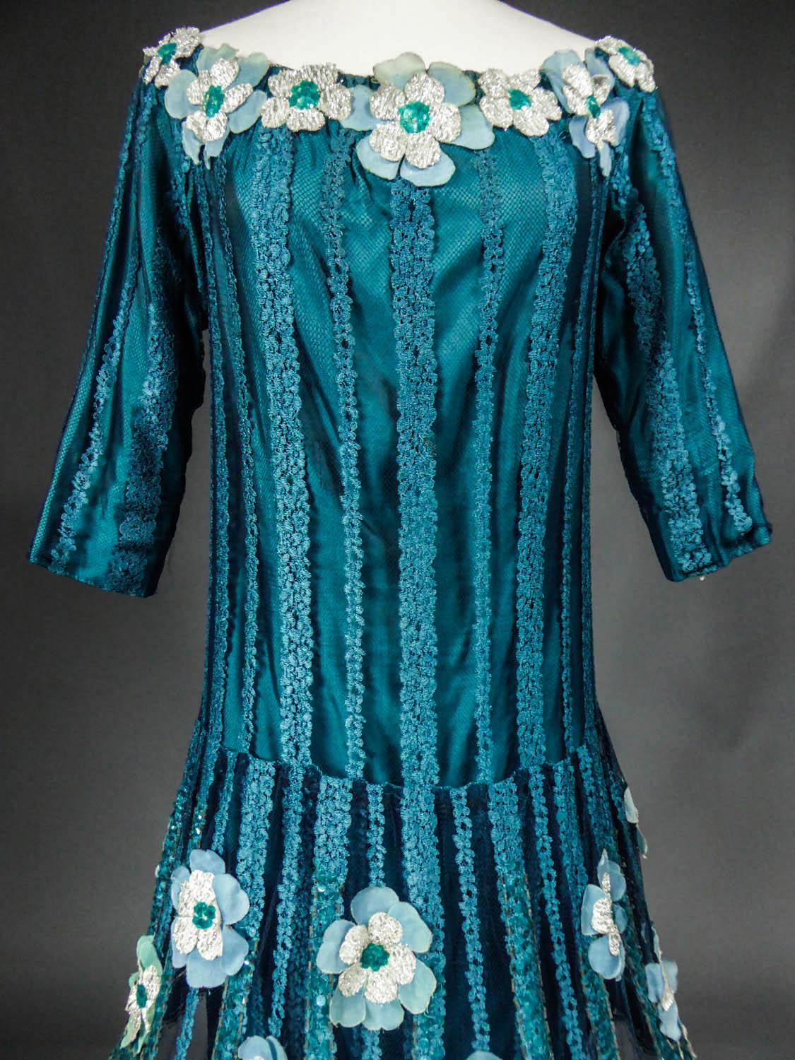 A Pierre Cardin (attributed to) Couture Ball Gown In Tribute to Paul Poiret In Excellent Condition In Toulon, FR