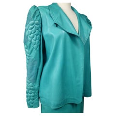 Vintage A Jean-Claude Jitrois Leather set from Princess Stéphanie Monaco- Fall 1985/1986