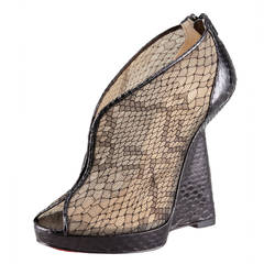 CHRISTIAN LOUBOUTIN janet 120 Python Lucindo/Lace 39.5 R $1495