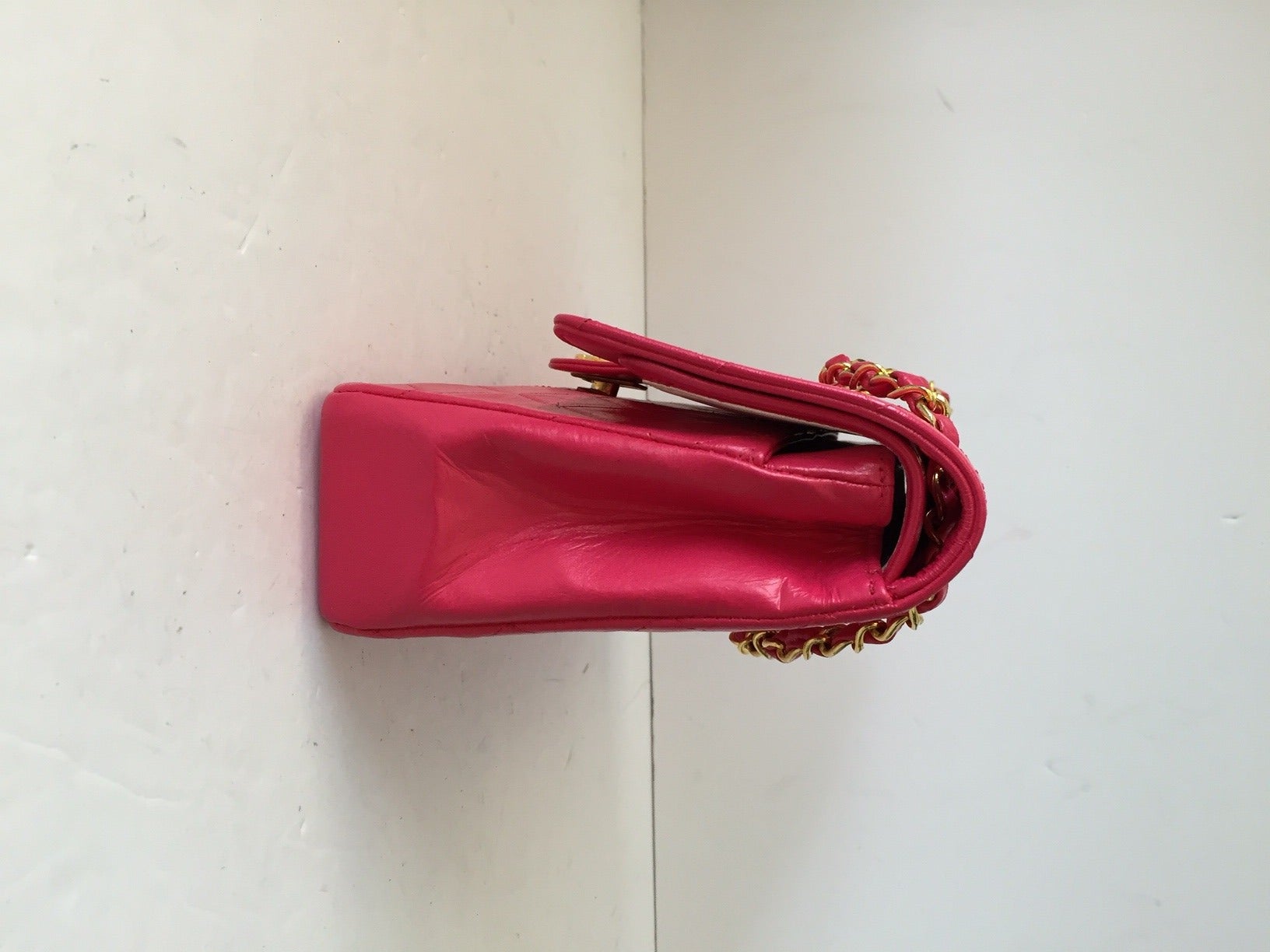 Brand: Chanel
Manufactured: France 
Color: Hot Pink 
Size: Medium

Bag Length: 10