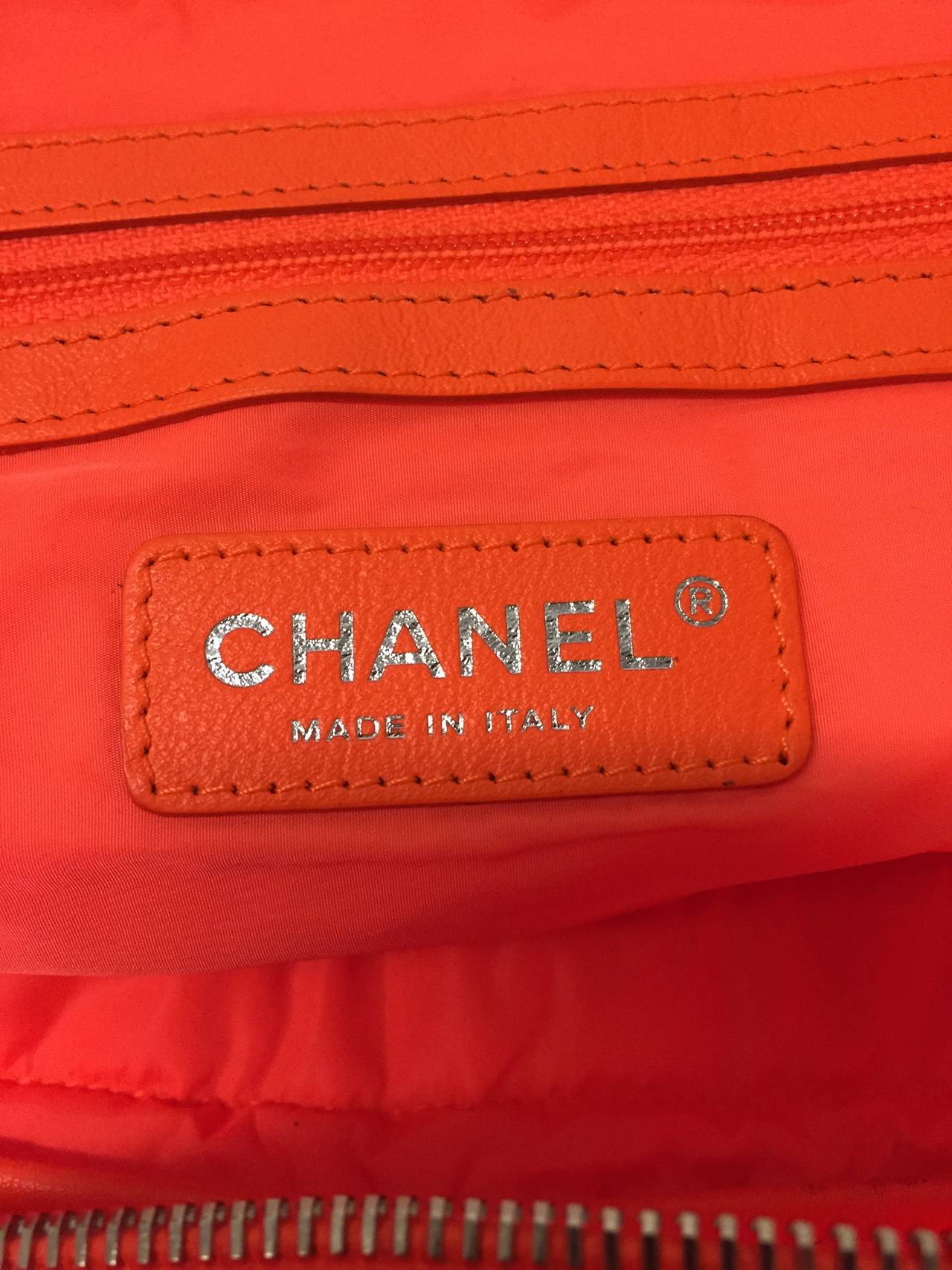 CHANEL Nylon Vertical Quilted Jumbo Flap For Sale 3