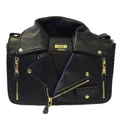 2014 Moschino Moto Jacket Shoulder Bag