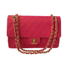 Vintage Chanel Hot Pink Medium 2.55 Double Flap Bag