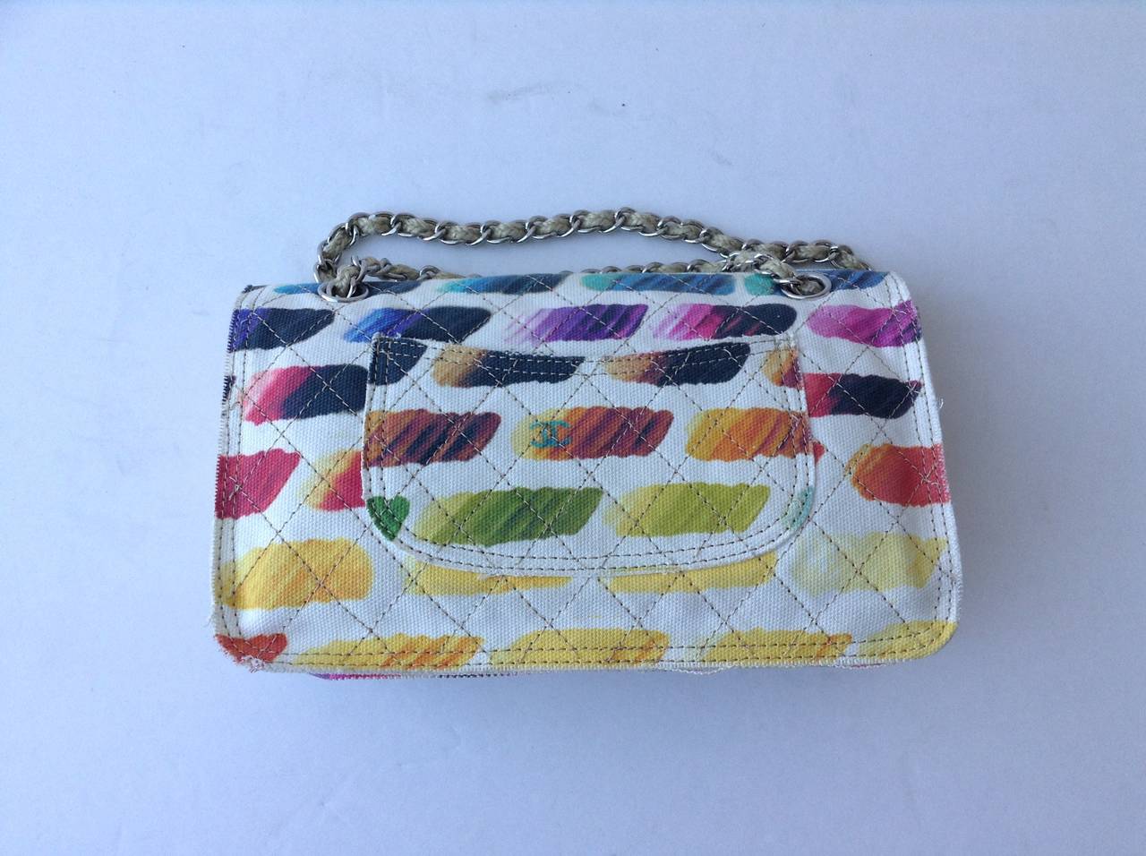 chanel watercolor flap bag