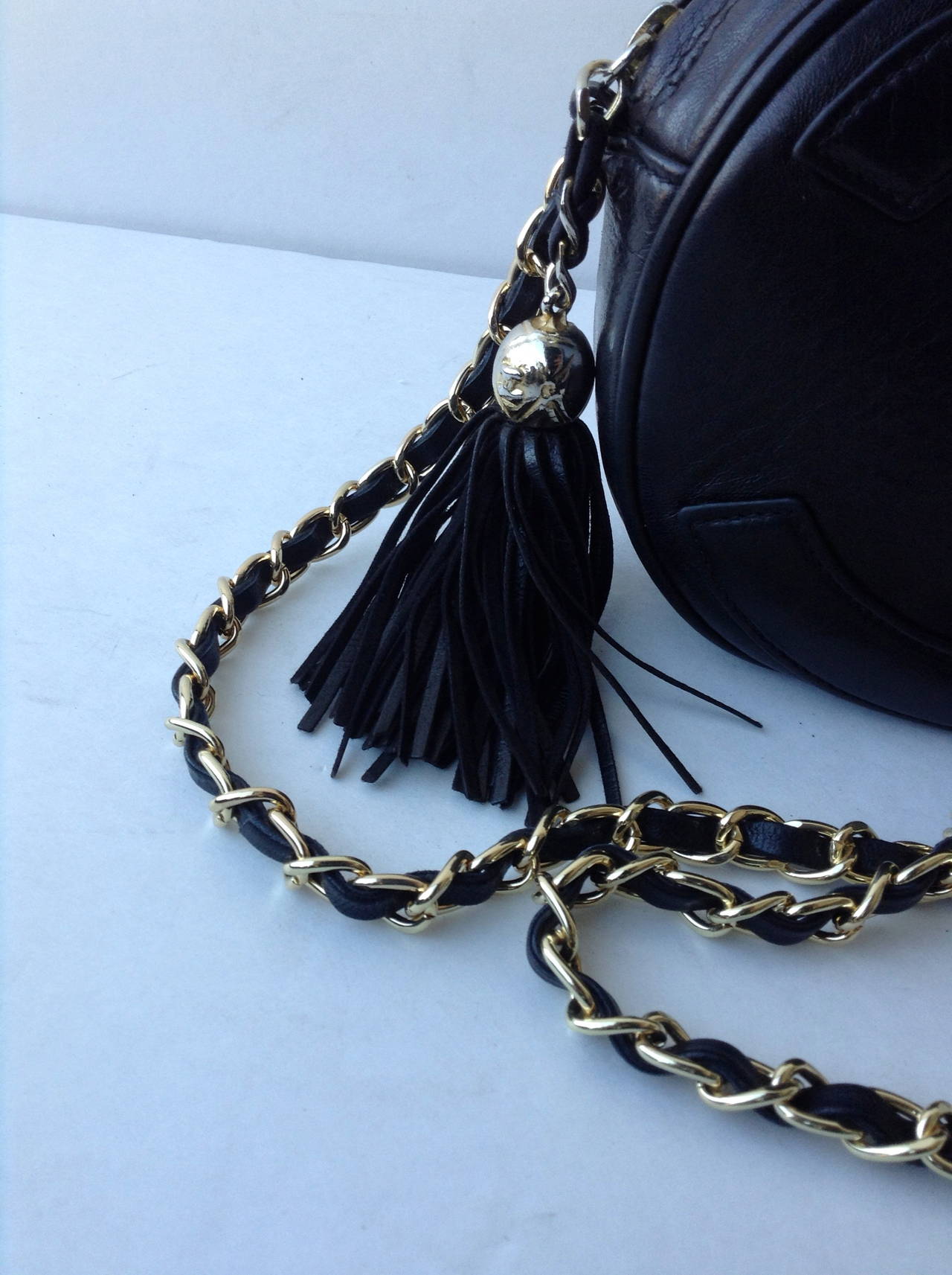 1980s vintage chanel black crossbody