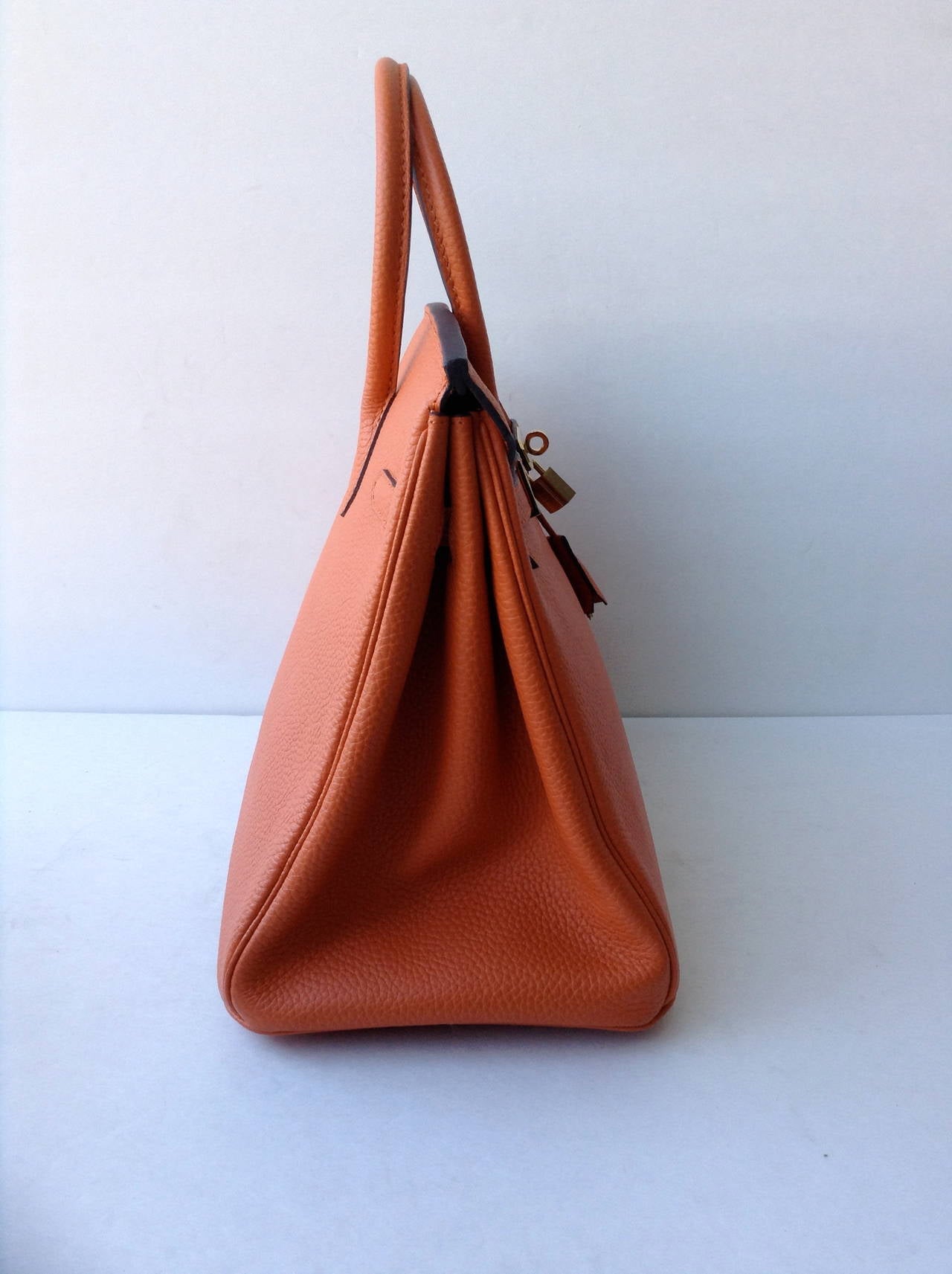 Hermes Birkin Orange 30 Togo Handbag For Sale 1