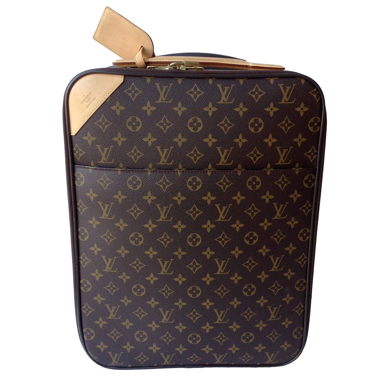 Louis Vuitton Pegase 45 Monogram Rolling Travel Bag Suitcase For Sale