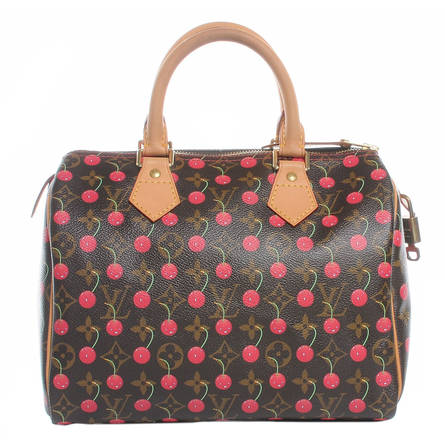 Louis Vuitton Speedy 25 Hand Bag Sp0035 Monogram Cherry