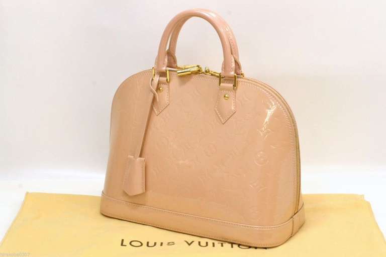 2014 Louis Vuitton Rose Angelique Vernis Pm 5