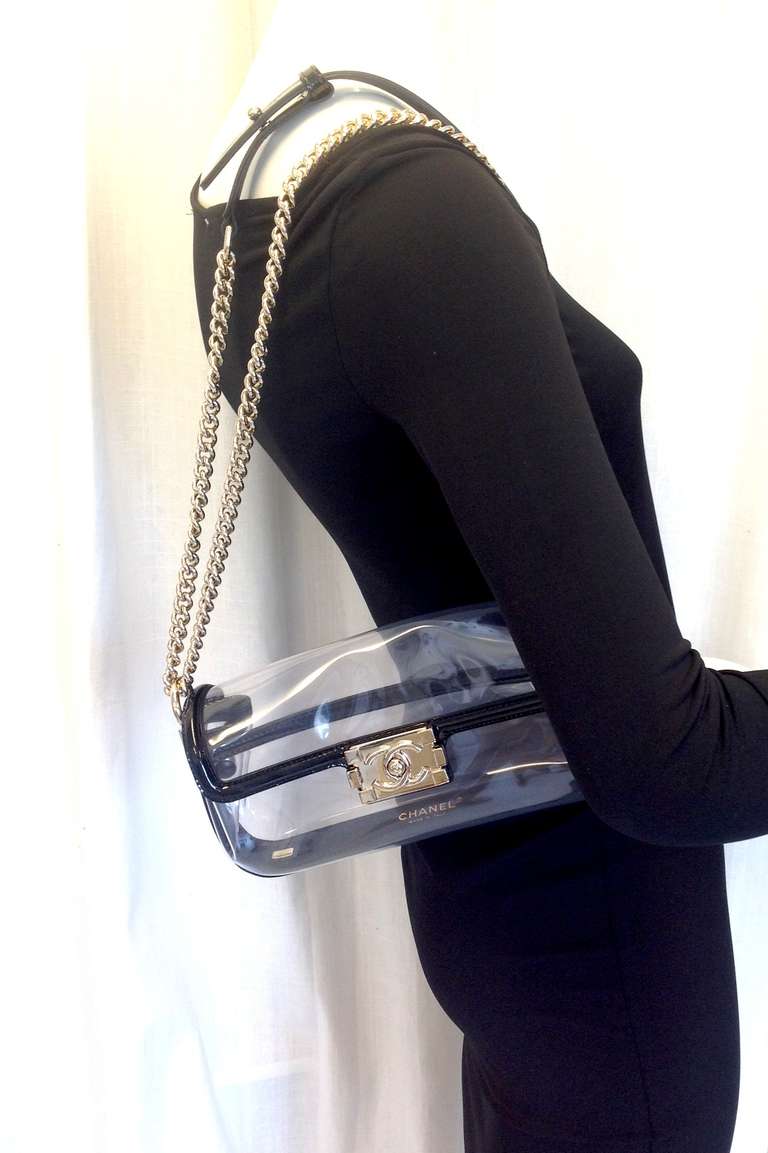 2013 Chanel Clear Le Boy Bag For Sale 1