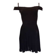 Alaia Black Pleated Skirt Alaia Black Pleated Skirt