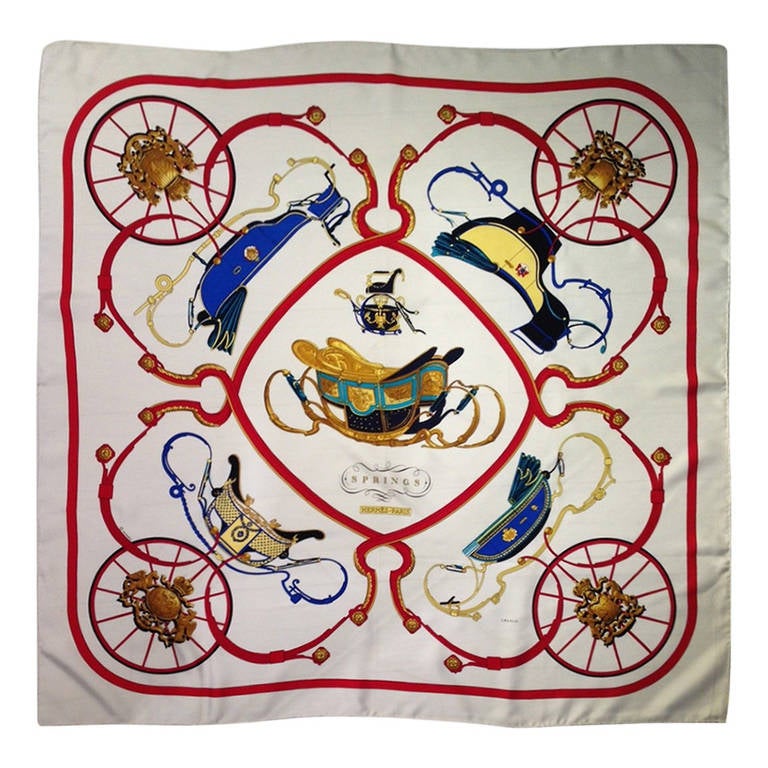 Hermes Springs Silk Scarf