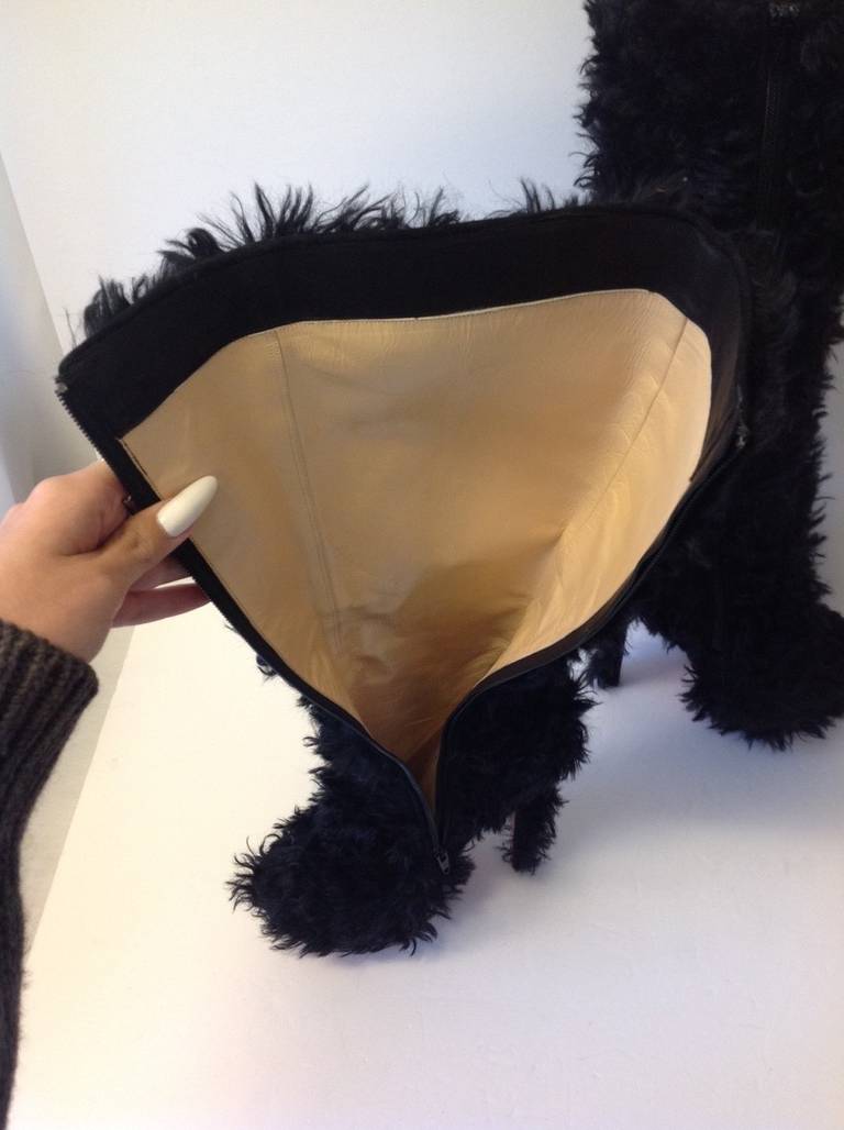 Christian Louboutin Daffodile Boot 160mm Yeti Black In Excellent Condition In Westmount, Quebec