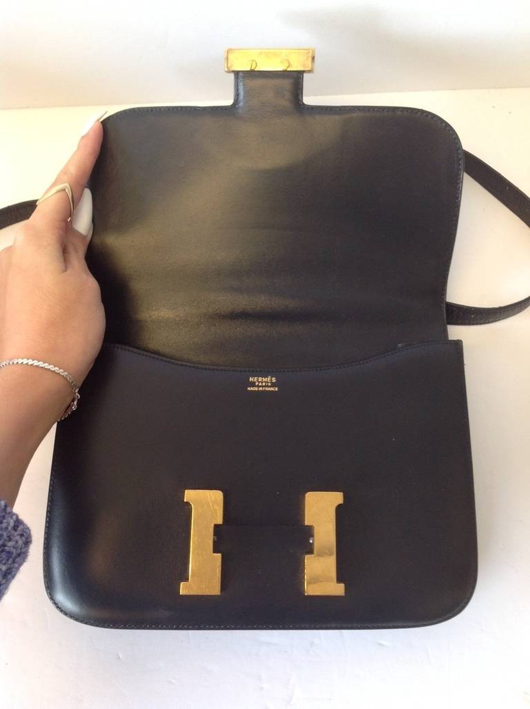 Hermes Constance Bag In Black Box Calf For Sale 3