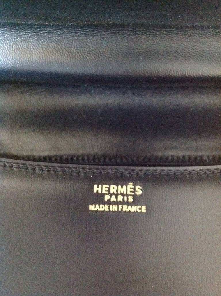 Hermes Constance Bag In Black Box Calf For Sale 4