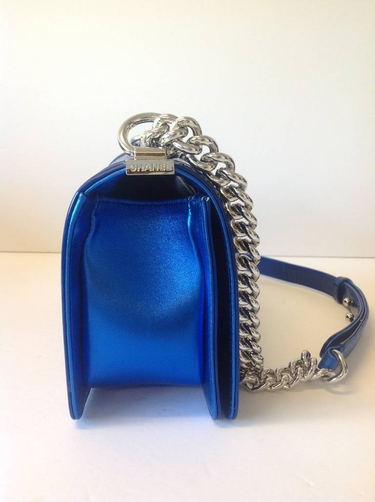 Chanel Blue Medium Le Boy Bag 1