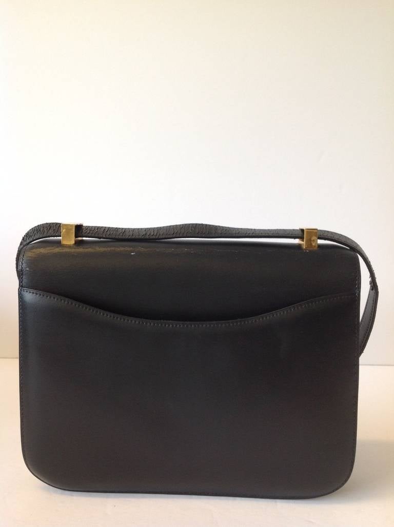 Women's Hermes Constance Bag In Black Box Calf For Sale