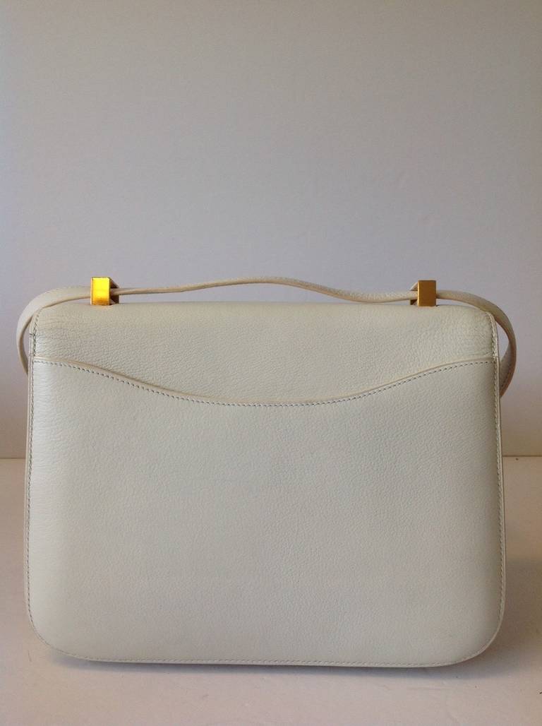 Women's Hermes Constance Bag In White Box Togo For Sale