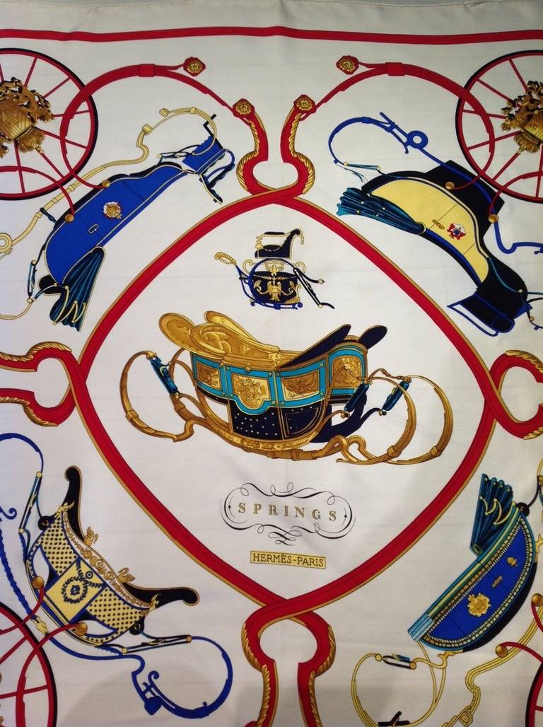 Hermes Springs Silk Scarf