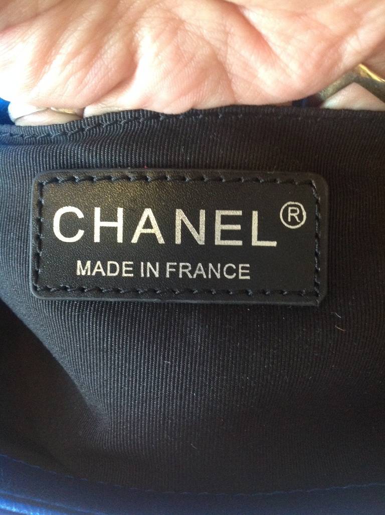 Chanel Blue Medium Le Boy Bag 4