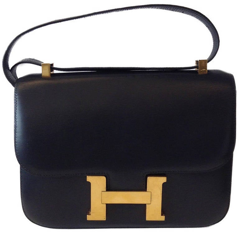 Hermes Constance Bag In Black Box Calf For Sale
