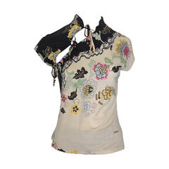 Roberto Cavalli Floral Print Top