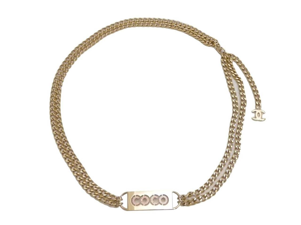 2002 CHANEL COCO Rhinestone Necklace/Belt