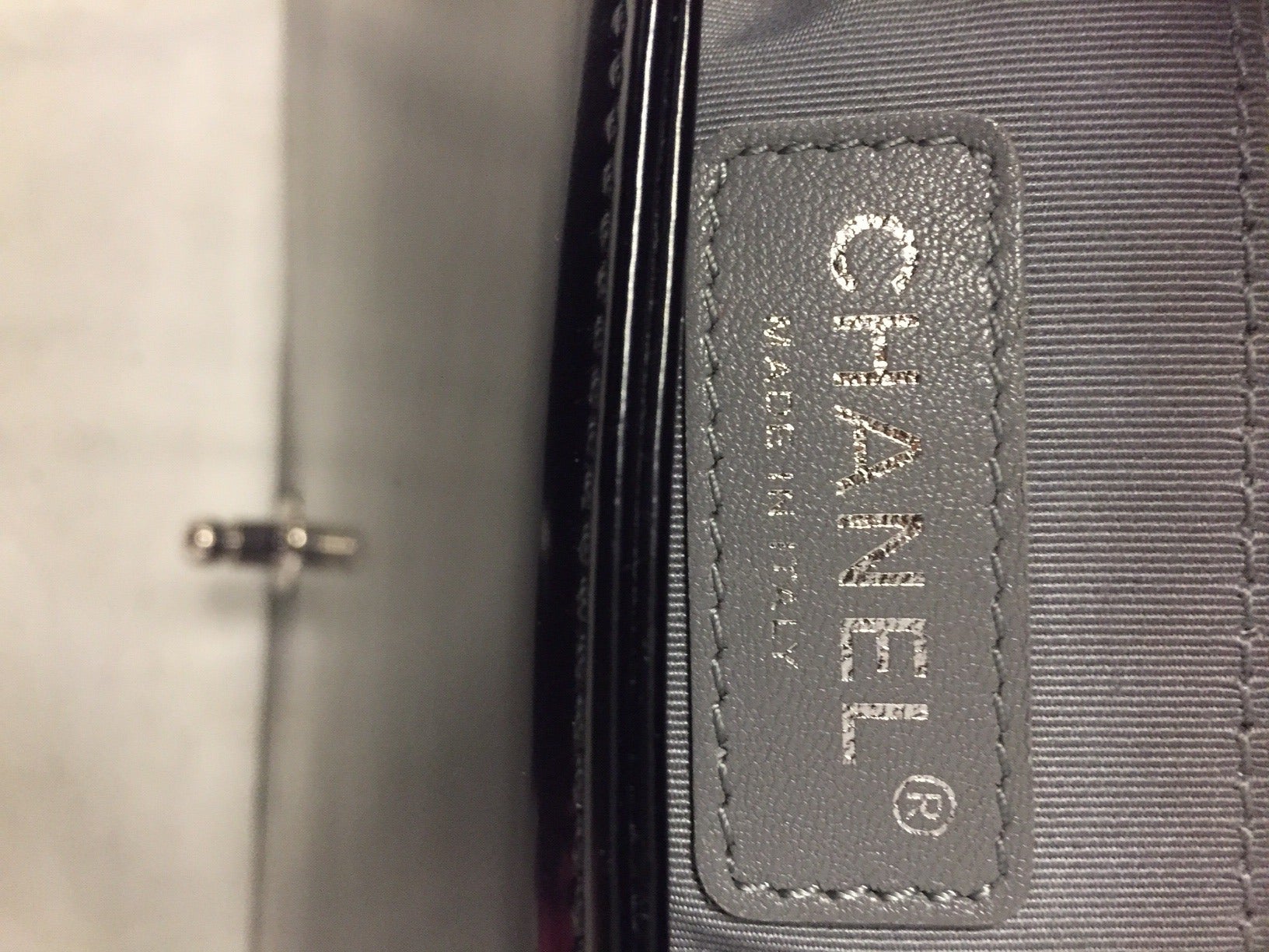 Chanel Le Boy Large Black Patent Leather For Sale 5