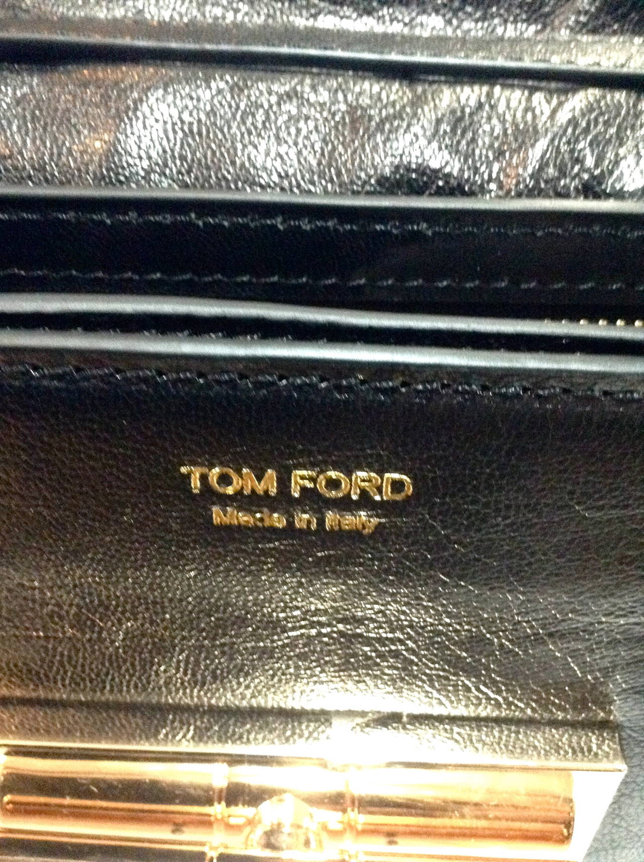 Women's 2013 Tom Ford Natalia Large Leather Cross body Bag Retail $4140 For Sale