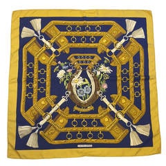 Hermes "Aux Champs" Silk Scarf