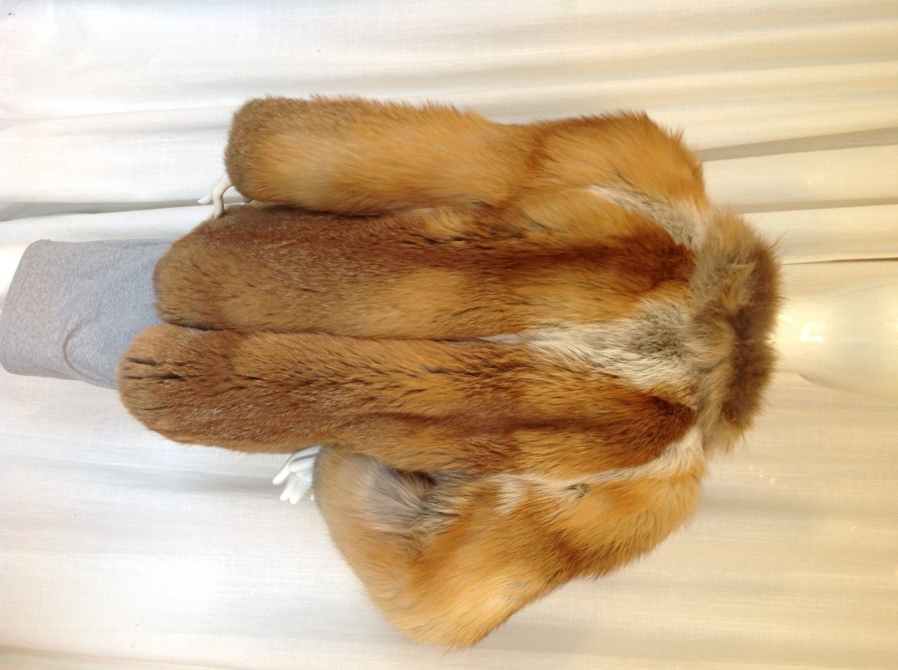 Women's Custom Made Fox Fur Coat For Sale