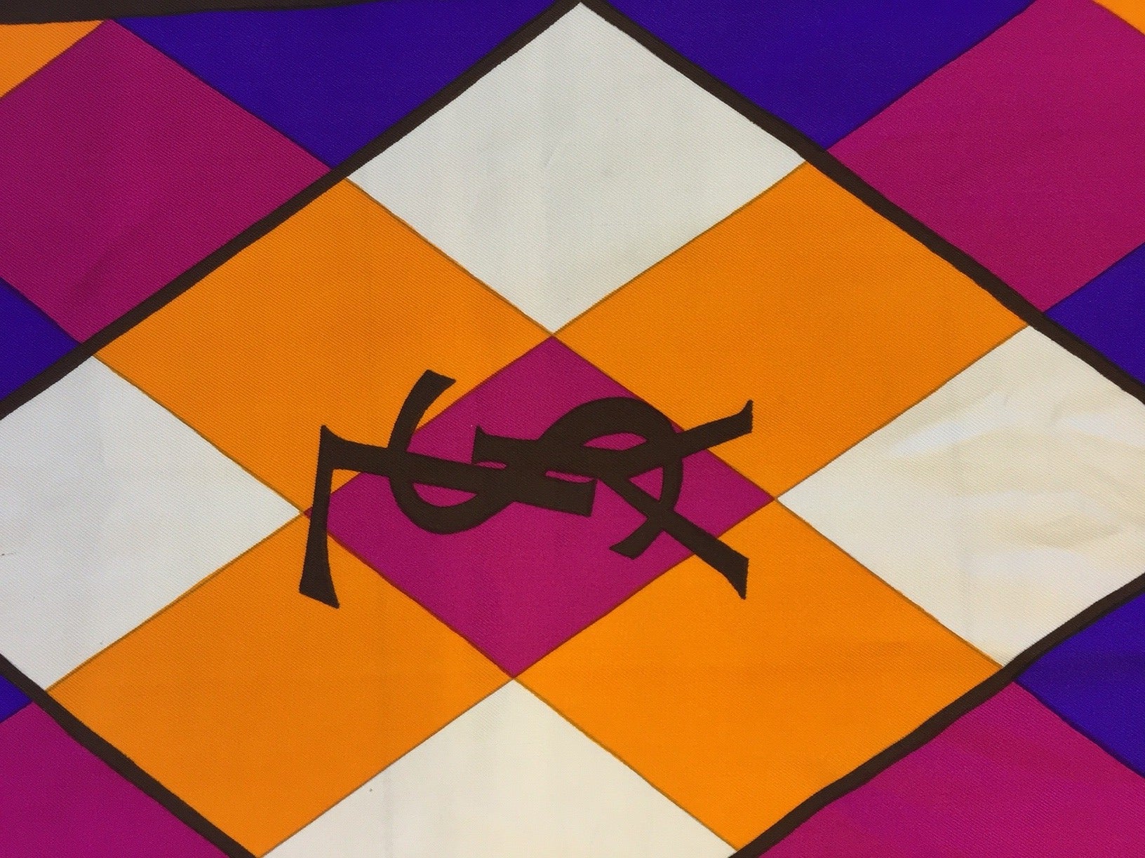 YSL Diamond Scarf