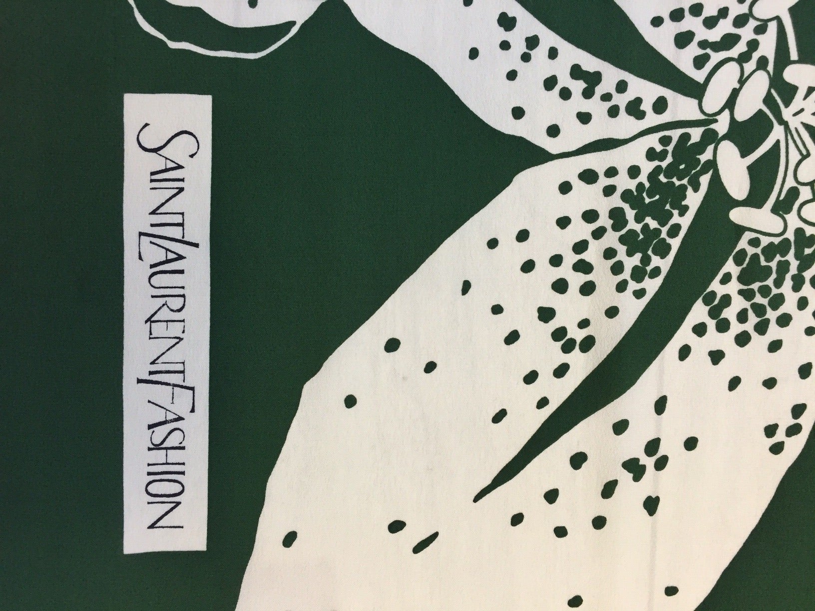 Saint Laurent Flower Scarf